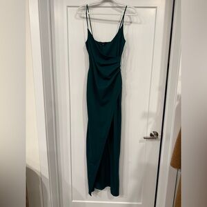 Dark Green Lulus wrap dress